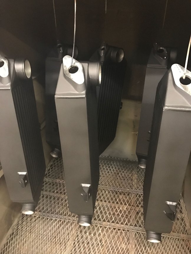 Thermal dispersant coated radiators in the oven